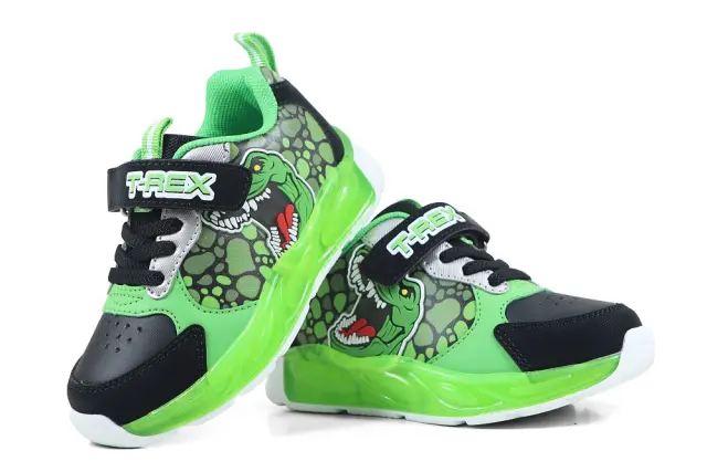 Παιδικό Παπούτσι για Αγόρι Disney Sport Shoe Tpr with Lights Dinosaur (Μεγέθη 24-31) ΠΡΑΣΙΝΟ 3