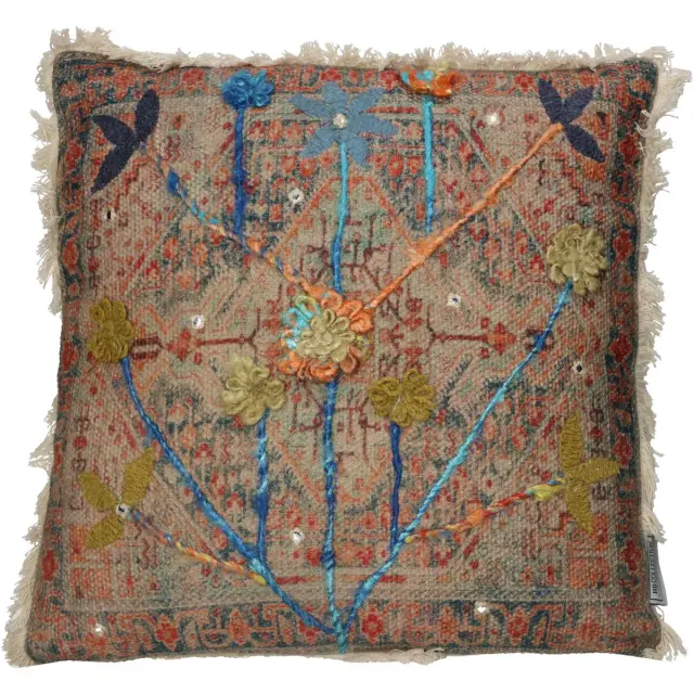 Μαξιλάρι Vintage Πολύχρωμο Βαμβακερό 45x45cm
