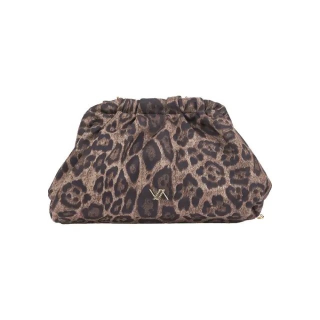 Verde Γυναικεία Τσάντα Αμπιγιέ 01-0002174 ANIMAL PRINT ΠΟΥΡΟ