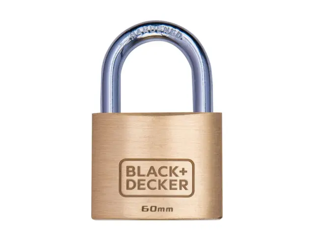 Λουκέτο ασφαλείας Πέταλο Black+Decker με 3 κλειδιά - 60mm 8301100000000000
