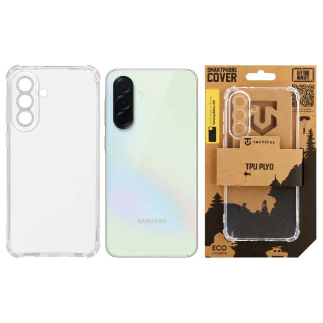 Tactical TPU Plyo Cover for Samsung Galaxy A37 Transparent 3