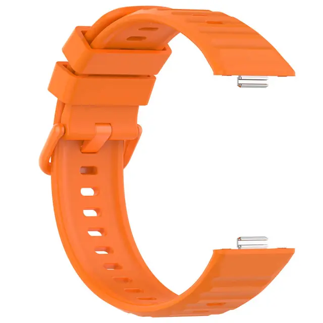 Techsuit - Watchband (W082) - Huawei Watch Fit 3 / Fit 4 / Fit 4 Pro / Fit 5 / Fit 5 Pro - Orange 3