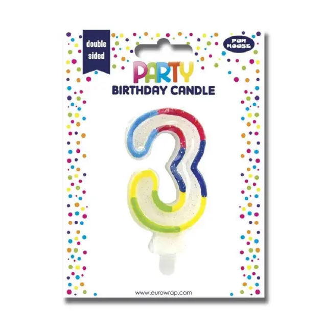Κεράκι Γενεθλίων Νο3 / 366828 (Bookstop)