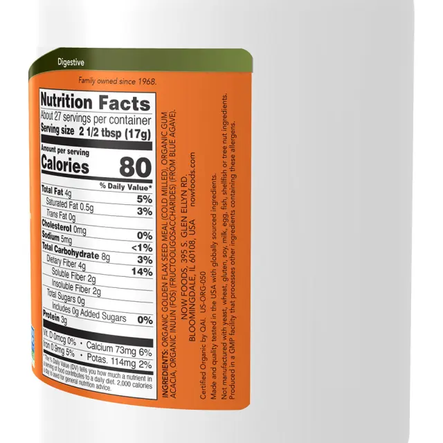 Now Foods Fiber-3 Organic 2