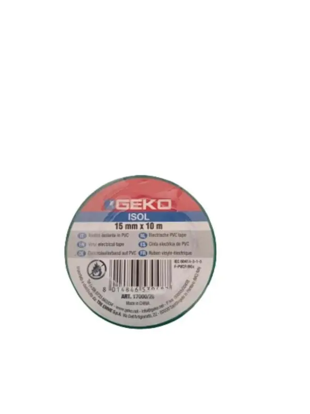 Insulating tape 15x10m GREEN 17000/20 GEKO