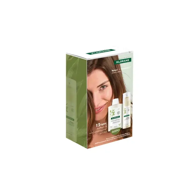 Klorane Promo Dry Shampoo Ξηρό Σαμπουάν με Βρώμη & Κεραμίδια για Όλους τους Τύπους Μαλλιών 150ml & Δώρο Σαμπουάν με Βρώμη 200ml 1σετ