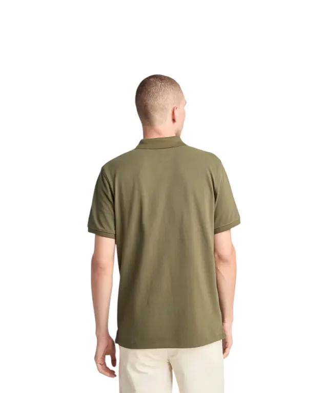 Timberland - Ανδρικό T-shirt Polo με Λογότυπο TB0A6VDP-A58 Πράσινο - M 2