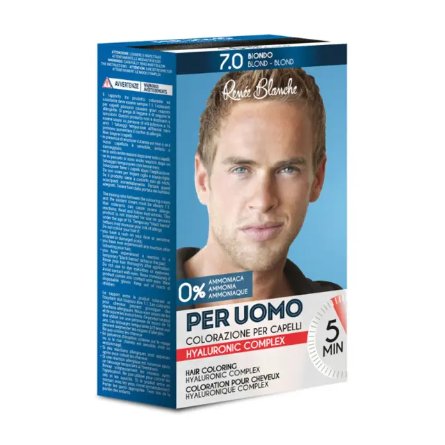 Renee Blanche Per Uomo Tintura - For Men Dye Blonde - Βαφή Μαλλιών για Άνδρες 7.0 - Ξανθό
