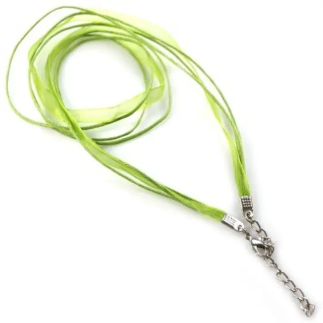 Κορδόνι Ribbon για Λαιμό Green - 49cm - 2τεμ