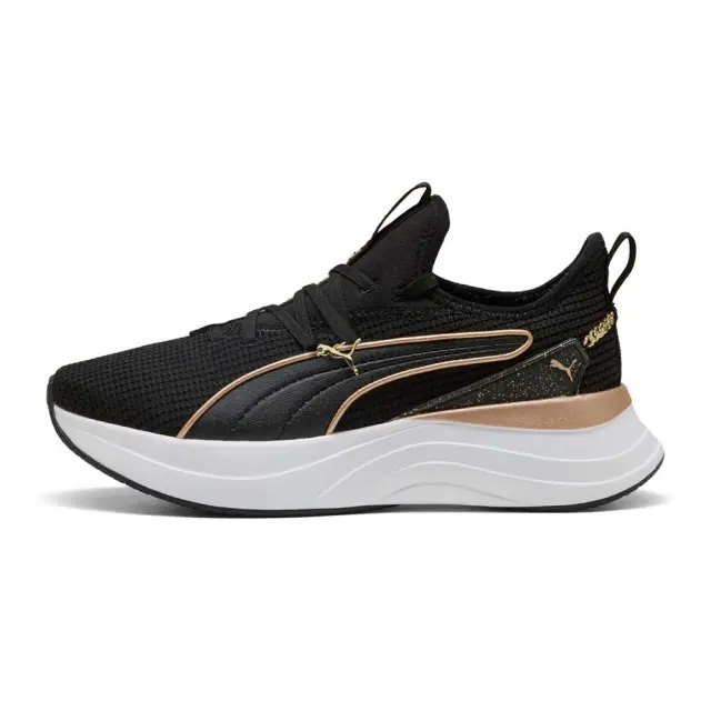 Puma Women's Softride Sabrina Polished Chrome Μαύρο - Χρυσό 313719-01 (Puma)