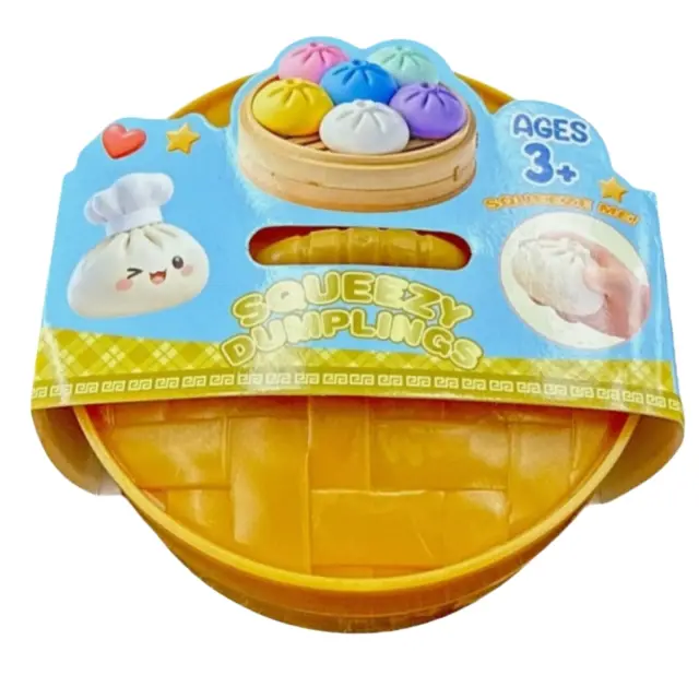 Taba World Stress Ball Squishy Αφρώδες Πολύχρωμο (Διάφορα Σχέδια) Squishy dumpling stress ball 1 τεμάχιο