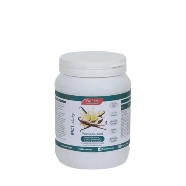 Prevent | MCT Shake Vanilla-Caramel Ρόφημα Μειωμένων Θερμίδων | 440gr