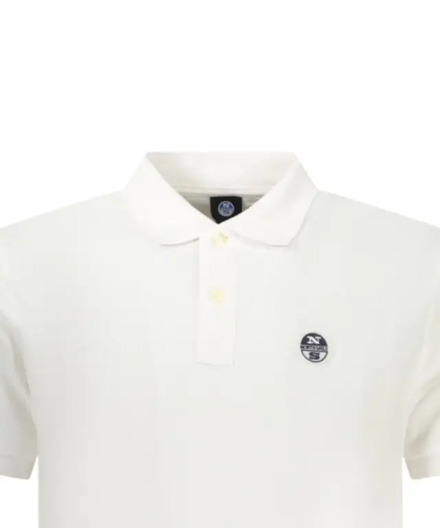 North Sails - Ανδρικό T-shirt Κοντομάνικο Polo 995000-000-0101 Λευκό 3