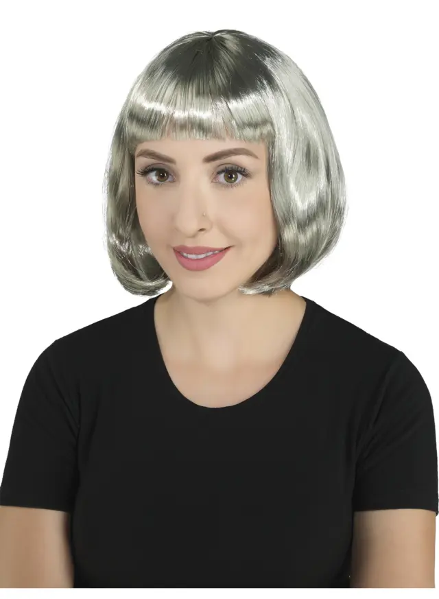 Αποκριάτικο Αξεσουάρ Περούκα Cecile Γκρί (Clown Republic) (C-72632)