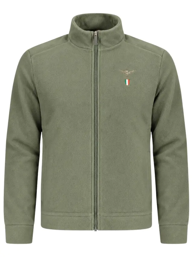 Accademia Militare - Ανδρική Ζακέτα Φούτερ Fleece W6S737-5642-058 Χακί