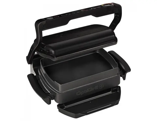 Τοστιέρα - Γκριλιέρα Tefal OptiGrill+ Snacking & Baking GC7148 με 6 προγράμματα, ισχύ 2000W και επιφάνεια ψησίματος 30x20cm - Black GC7148 2