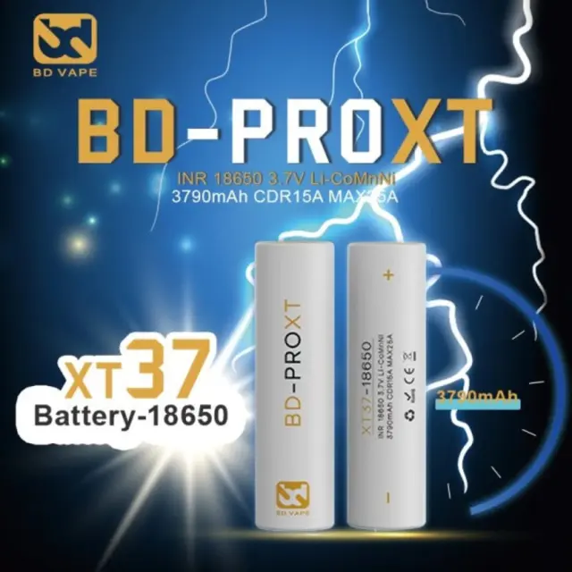 High-End Battery BD-PRO XT37 18650 3790mAh - BD Vape 3
