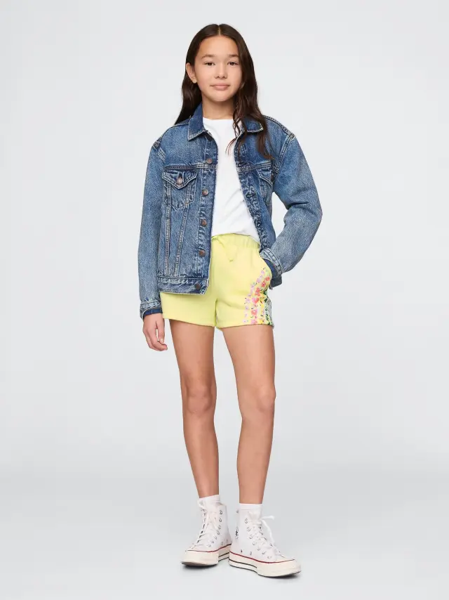 Παιδικό Gap Logo Pull-On Σορτς CITRON