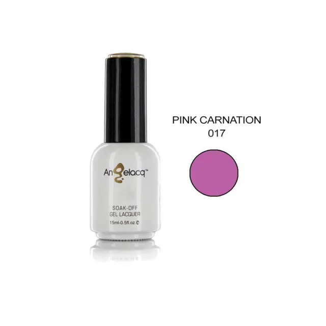 Ημιμόνιμο επαγγελματικό βερνίκι ANGELACQ 15ML - 0.5FL.OZ 017 Pink Carnation