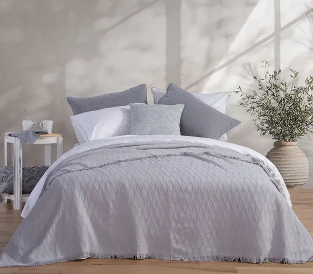 Κουβέρτα Υπέρδιπλη Nef-Nef Homeware Collection Outlast Grey 2