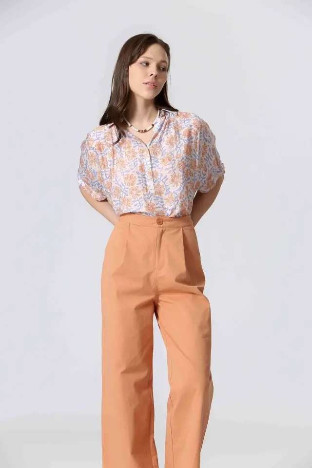 THE KORNER BLOUSE (25115017-BLUE) - M 3