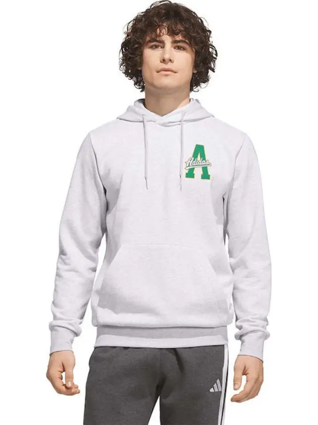 adidas Sportswear Men's Varsity Tailsweep Graphic Hoodie Γκρι KS2183 (adidas Sportswear) - XLarge