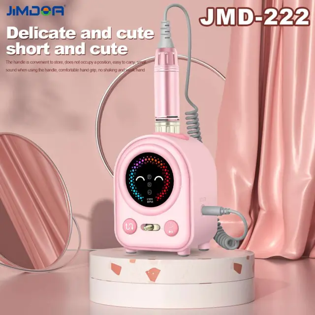 Επαγγελματικός τροχός νυχιών JMD-222 15W 35000RPM ΡΟΖ