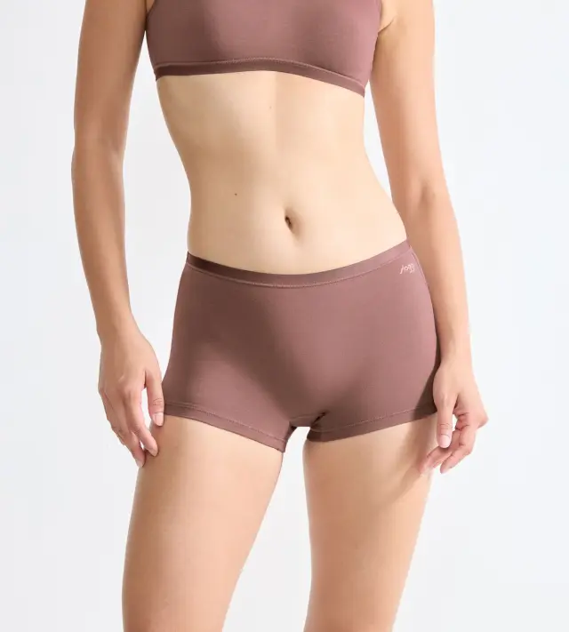 Sloggi Σλιπ Μποξεράκια Go Daily Cotton Short 3-Pack Κακάο - S