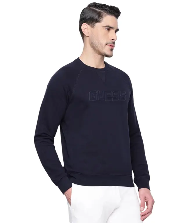 Guess - Ανδρική Μπλούζα Φούτερ Z4YQ16KAIJ1-DPM Μπλε Ναυτικό 3