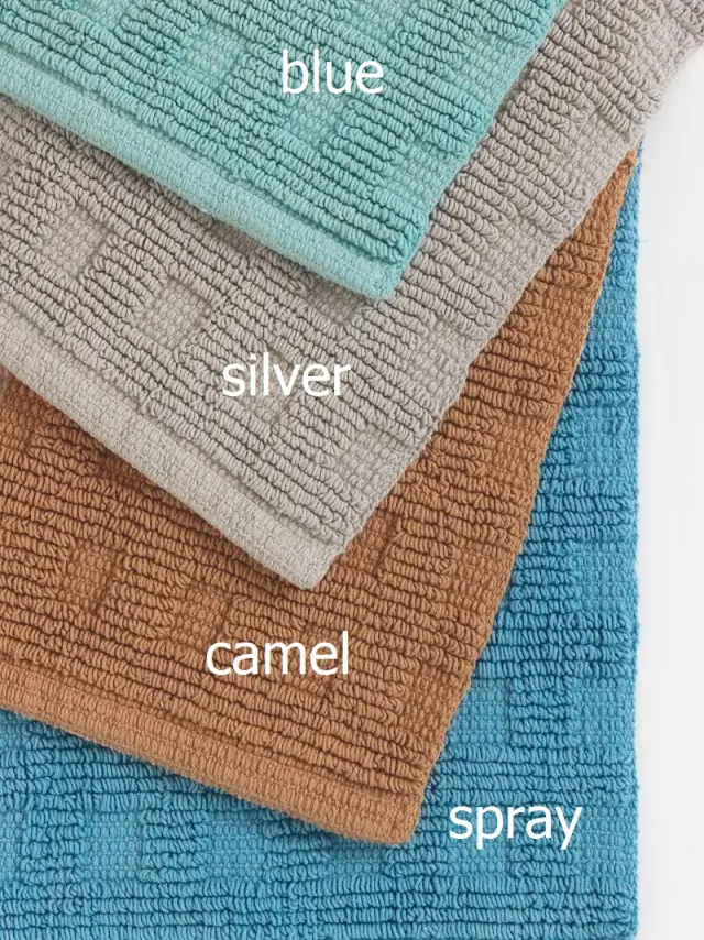 Πατάκι Μπάνιου 50x80 Palamaiki Sunu 100% βαμβακερό- Silver 2
