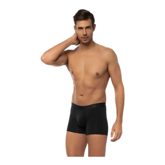 Mengear TENCEL™ Modal Ανδρικό Boxer με Εξωτερικό Λάστιχο 2τμχ Minerva - Blue Black - M