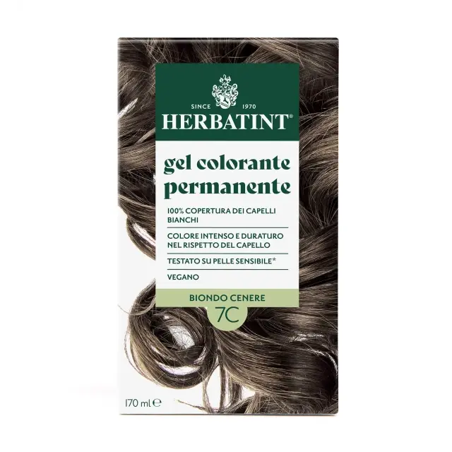 Herbatint Permanent Gel Βαφή Μαλλιών Χωρίς Αμμωνία 7C Ξανθό Σταχτί 170ml