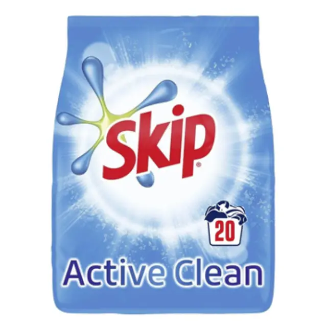 SKIP Σκόνη Πλυντηρίου 20Μεζ 1,3kg Active Clean