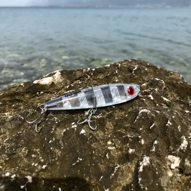 Τεχνητό Soul Lures Ghostler 80S – Sinking Topwater WTD με Εποξική Κατασκευή 01 - Crystal Zebra UV 3