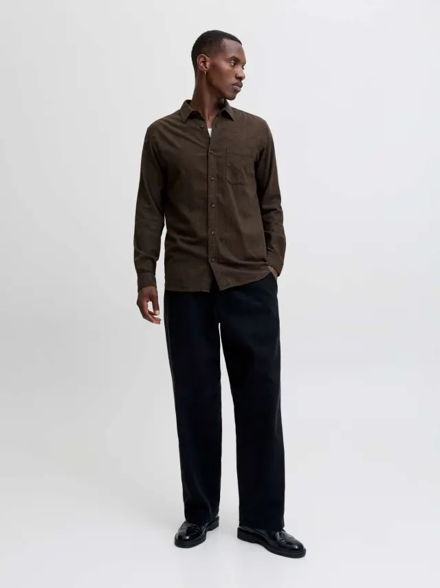 JJECLASSIC MELANGE SHIRT L/S NOOS Delicioso 2
