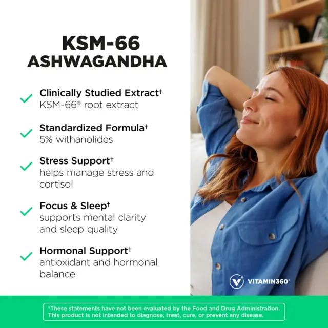 Vitamin360 KSM-66 Ashwagandha® 600 mg 3