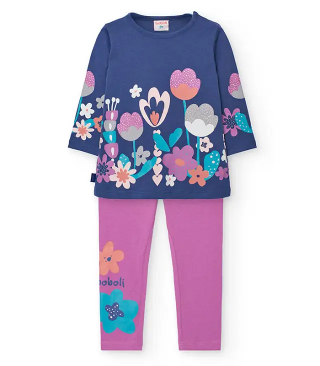 Boboli Σετ φόρεμα με κολάν για κορίτσι MEADOWS FLOWERS - 5Y