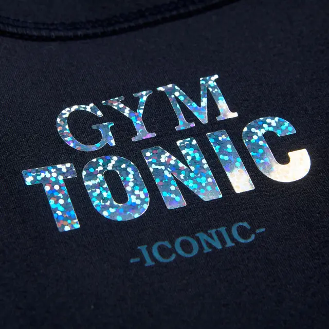 Σετ Gym Tonic slim fit με γυαλιστερό τύπωμα 3