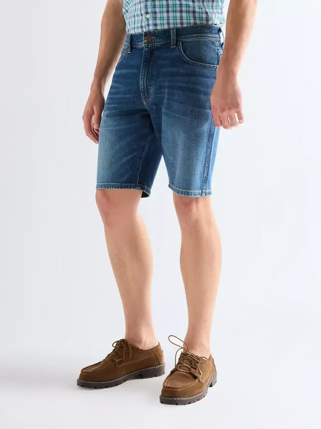 Wrangler Ανδρικό TEXAS STOMFORGE BLUE Denim Shorts – Blue - 30