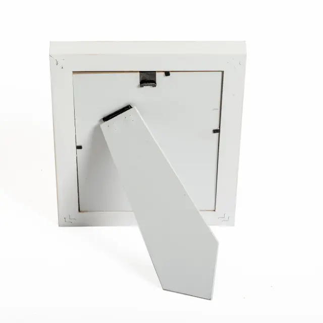 κορνίζα 15x20 ξύλινη χρώμα λευκό Vintage White 3