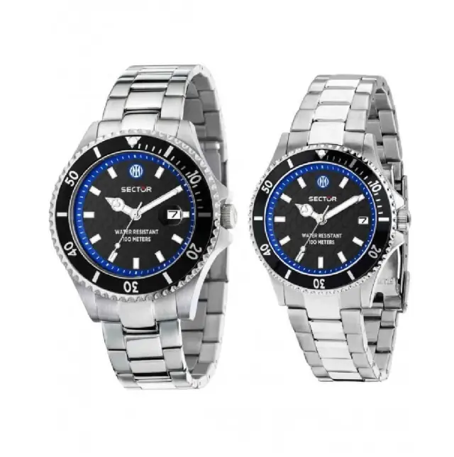 Sector 230 Inter Special Limited Edition Men's and Women's Watch Silver Steel Bracelet R3253161061 Gift Set