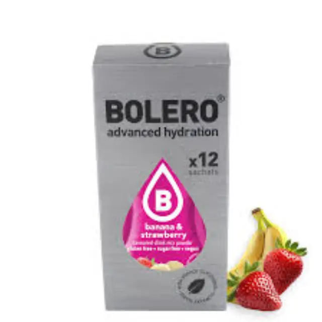 BOLERO Μπανάνα & Φράουλα - Χυμός Σε Σκόνη για 0,5LT (Κουτί των 12) 3gr