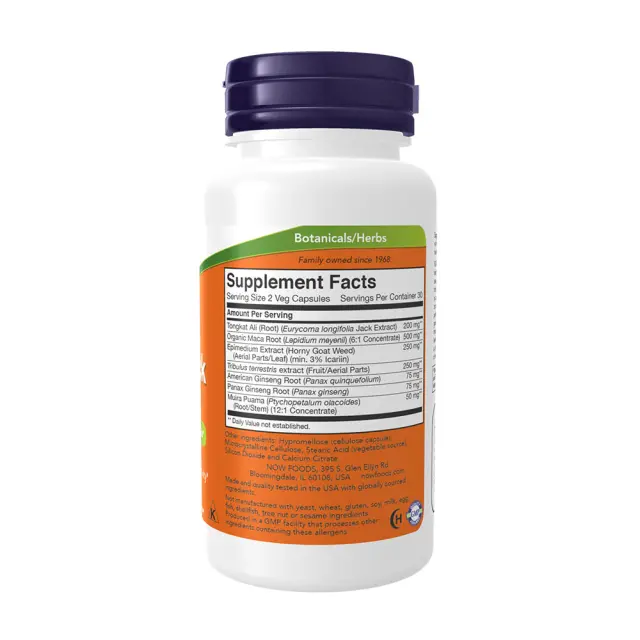 Now Foods Testo Jack 200mg Συμπλήρωμα για την Σεξουαλική Υγεία 60 φυτικές κάψουλες 2