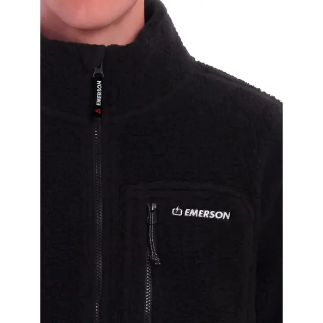 Emerson Men's Full Zip Sherpa (262.EM290.27-Black) - Μαύρο 2