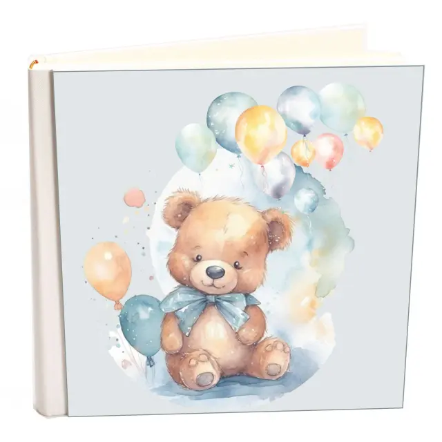 Άλμπουμ my album teddy bear 02 boho style με ριζόχαρτο 35x35cm και κουτί άλμπουμ
