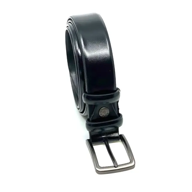 Κλασική Μαύρη Δερμάτινη Ζώνη - 155 cm 2