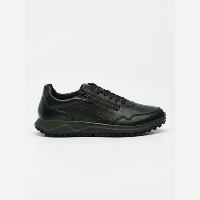 Imac Sneakers Ανδρικό δέρμα Μαύρο IMA/103180 NERO