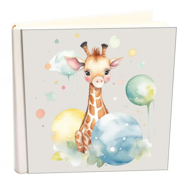 Άλμπουμ my album giraffe 08 boho style με ριζόχαρτο 35x35cm και κουτί άλμπουμ