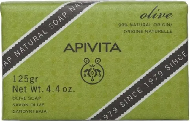Apivita Φυσικό Σαπούνι Με Ελιά Για Την Υγεινή Της Ξηρής Επιδερμίδας, Μπάρα Σαπουνιού 125gr