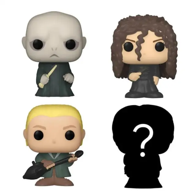 Φιγούρες Funko Bitty Pop! Movies: Harry Potter - Lord Voldemort, Draco Malfoy, Bellatrix Lestrange & Mystery Chase 4τμχ 2